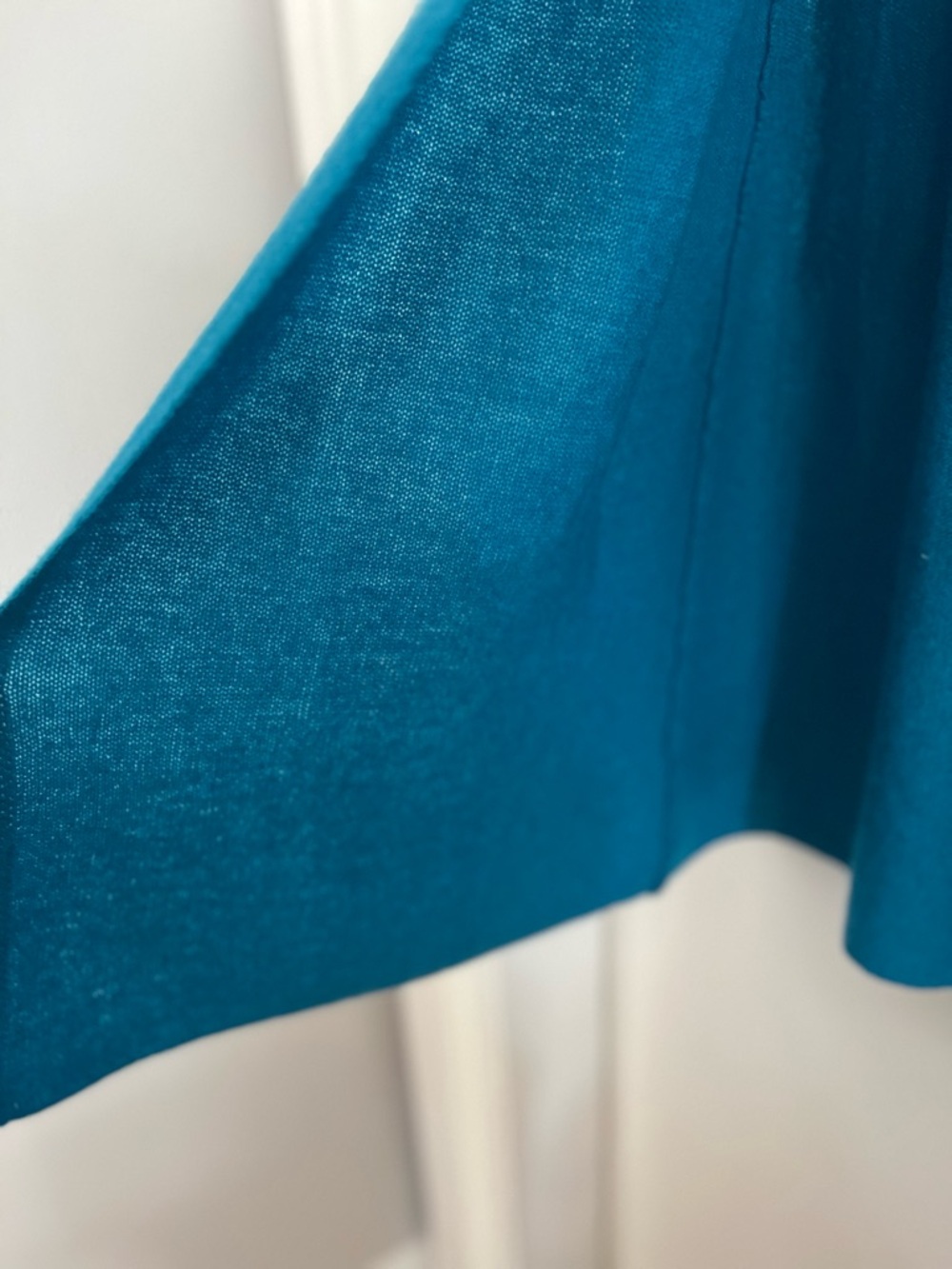 Viva Terra • NWT Teal Open-Front Lightweight Cashmere Cardigan - Picture 5 of 5